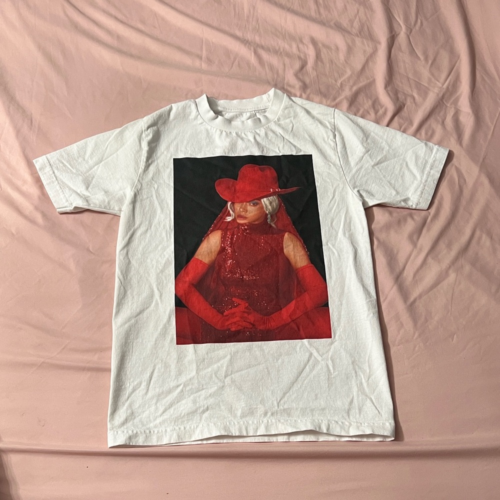 Beyonce Cowboy Carter Red Los Angeles Tour Tee